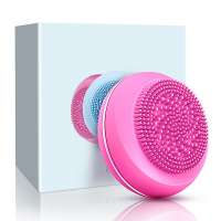 Rechargeable Waterproof Face Cleanser Body and Face Scrubber Sonic Silicone Facial Cleansing Brush