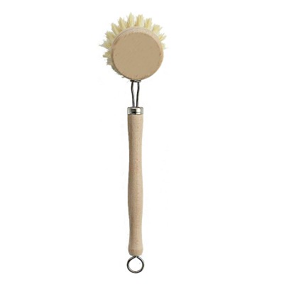 Factory wholesale Long handle Natural sisal wooden pot brush sisal brush